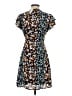 Blue Rain 100% Polyester Print Teal Casual Dress Size S - photo 2