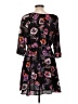 Forever 21 100% Polyester Floral Black Casual Dress Size L - photo 2