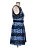 Elle Graphic Blue Cocktail Dress Size 12 - photo 4