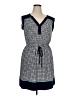 En Focus Studio Houndstooth Blue Casual Dress Size 14 - photo 1