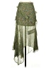 Veronica Beard 100% Silk Paisley Green Silk Skirt Size 2 - photo 1