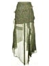 Veronica Beard 100% Silk Paisley Green Silk Skirt Size 2 - photo 2