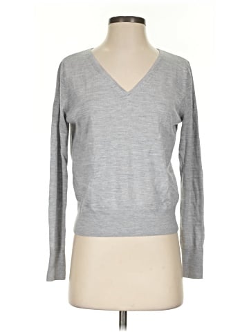 Madewell Merino Wool-Silk Blend V-Neck Sweater (view 1)