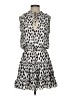 Buddy Love 100% Polyester Animal Print Silver Casual Dress Size S - photo 1