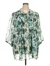 Avenue 100% Polyester Teal 3/4 Sleeve T-Shirt Size 22 Plus - photo 1