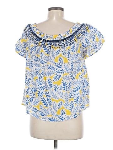 Skies Are Blue Short Sleeve Blouse (view 2)