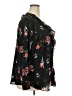 PREMISE 100% Polyester Floral Black Long Sleeve Blouse Size 2X - photo 4