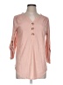 Como Vintage Pink 3/4 Sleeve Blouse Size L - photo 1