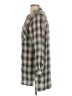 Forever 21 Plaid Gray 3/4 Sleeve Button-Down Shirt Size L - photo 5
