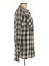 Forever 21 Plaid Gray 3/4 Sleeve Button-Down Shirt Size L - photo 4