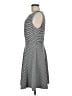 Elle Stripes Gray Casual Dress Size M - photo 5