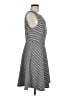 Elle Stripes Gray Casual Dress Size M - photo 4