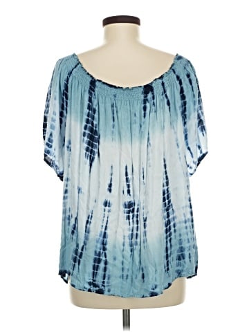 Earthbound Trading Co. Short Sleeve Blouse (view 2)