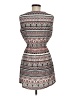 Feathers 100% Polyester Print Gray Casual Dress Size M - photo 2