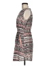 Feathers 100% Polyester Print Gray Casual Dress Size M - photo 5