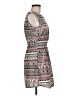 Feathers 100% Polyester Print Gray Casual Dress Size M - photo 4
