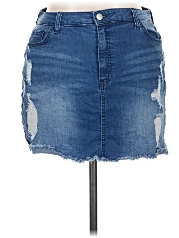 Tinseltown Denim Skirt (view 1)