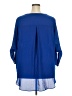 Chaus 100% Polyester Blue 3/4 Sleeve Blouse Size 3X - photo 2