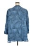 Rose + Olive 100% Polyester Blue 3/4 Sleeve Blouse Size 3X - photo 2