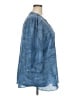 Rose + Olive 100% Polyester Blue 3/4 Sleeve Blouse Size 3X - photo 4