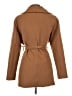 Tahari 100% Polyester Brown Tan Coat Size L - photo 2