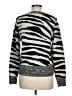 Banana Republic Animal Print Silver Wool Pullover Sweater Size M - photo 2