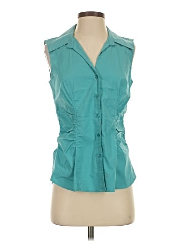 Tribal Sleeveless Button-Down Shirt (view 1)