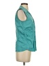 Tribal Teal Sleeveless Button-Down Shirt Size 4 - photo 4
