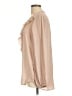 Pleione 100% Polyester Tan Long Sleeve Blouse Size L - photo 5