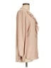 Pleione 100% Polyester Tan Long Sleeve Blouse Size L - photo 4