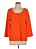 Travel Elements Orange 3/4 Sleeve Top Size L - photo 1