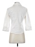 Fred David White 3/4 Sleeve Button-Down Shirt Size S - photo 2