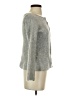 LA MAILLE SEZANE Paris 100% Polyester Gray Long Sleeve Top Size S - photo 4
