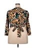 ASOS 100% Polyester Gold Long Sleeve Blouse Size 20 - photo 2