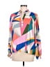 Fate 100% Polyester Color Block Pink Long Sleeve Blouse Size M - photo 1