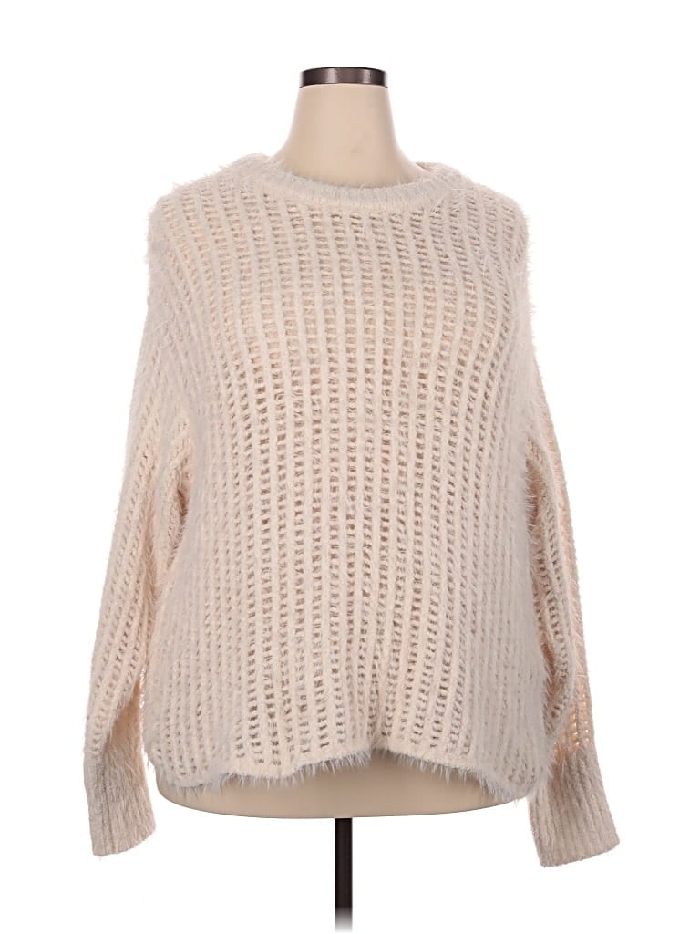 Pre-owned Universal Thread Pullover Sweater In Ivory