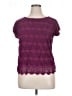 Covington 100% Rayon Burgundy Short Sleeve Top Size XL - photo 1