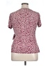 Gilli Burgundy Short Sleeve Blouse Size XL - photo 2