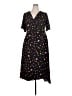 Evans 100% Polyester Hearts Black Casual Dress Size 20 - photo 1