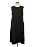 Uniqlo Solid Black Casual Dress Size M - photo 1