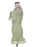 Mable Checkered-gingham Green Cocktail Dress Size S - photo 5