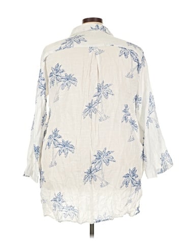Blue Island 3/4 Sleeve Button-Down Shirt (view 2)