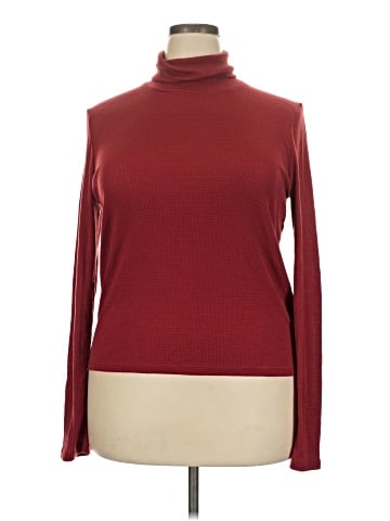 Madewell Fine Ribbed Turtleneck Top in Lesley Stripe (view 1)
