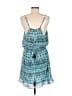 Sofia by Vix 100% Polyester Print Teal Casual Dress Size L - photo 2