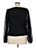 Venus Black Long Sleeve Blouse Size 1X - photo 2