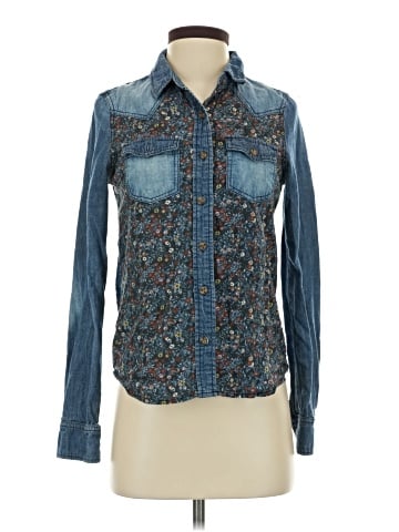 Mudd Long Sleeve Button-Down Shirt (view 1)
