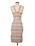 JOA Stripes Tan Cocktail Dress Size XS - photo 2