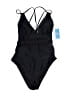 Cupshe Solid Black One Piece Swimsuit Size XL - photo 1