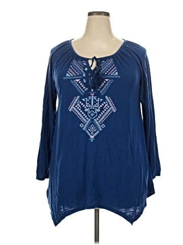 Faded Glory 3/4 Sleeve Blouse (view 1)