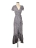 Auguste 100% Rayon Gray Casual Dress Size 4 - photo 1
